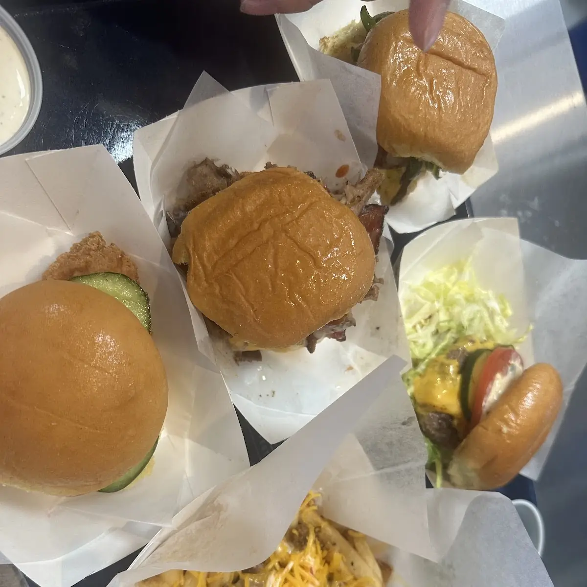 Sliders and Loaded Fries
