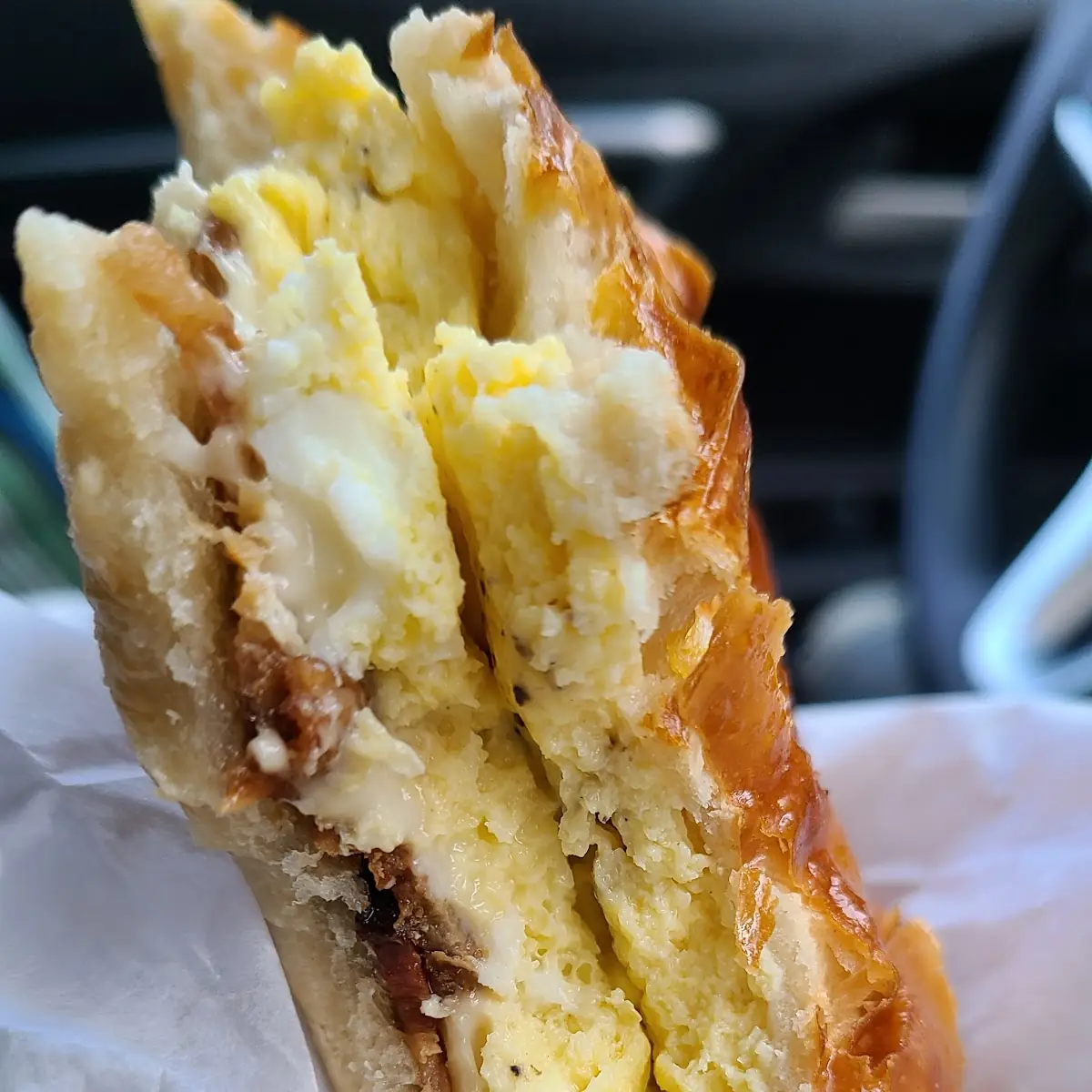 Egg Bacon and Cheese Croissant