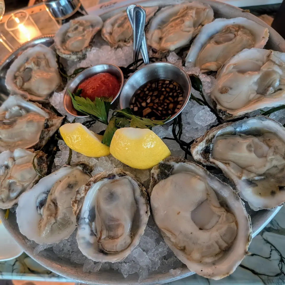 Fresh Oysters on Ice