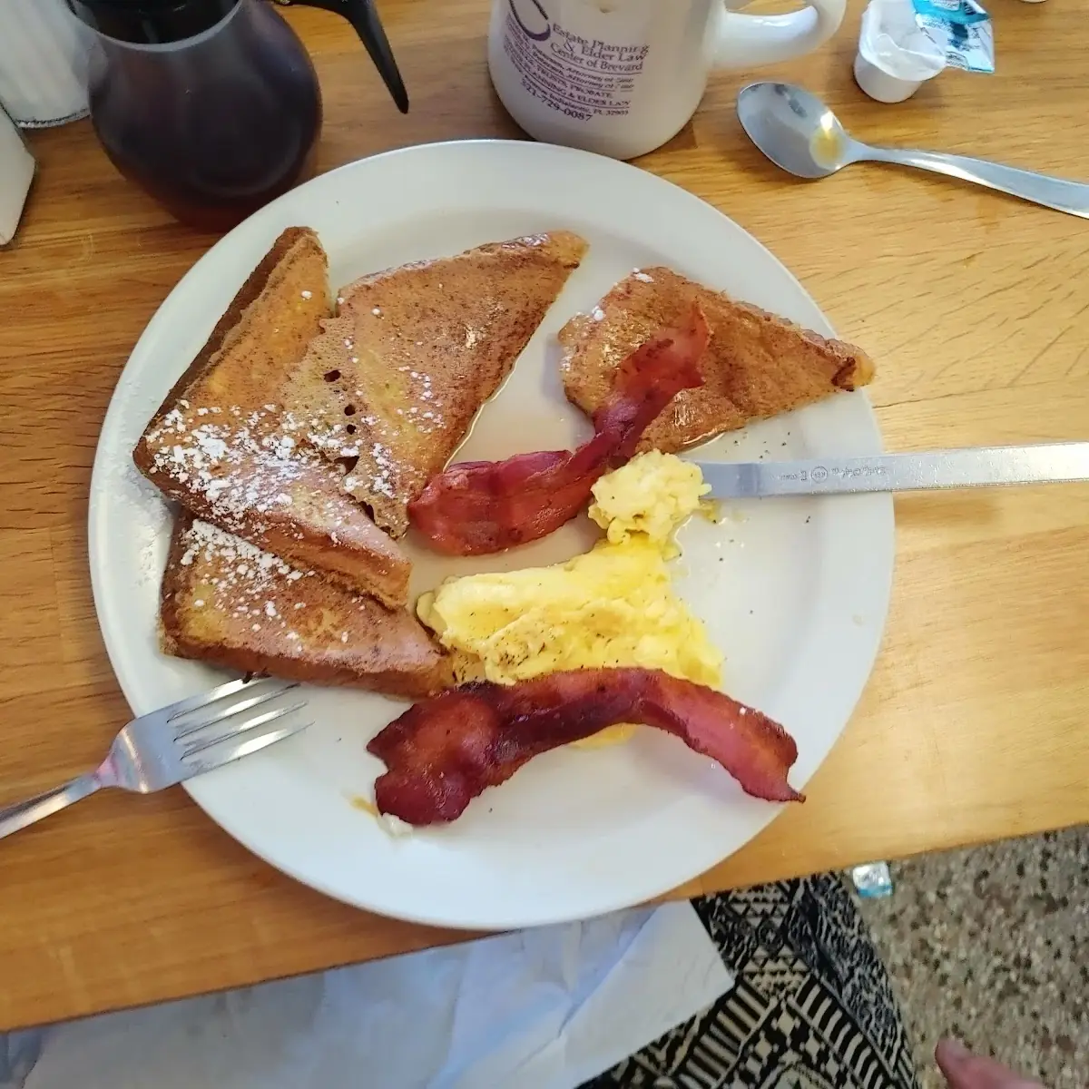 Eggs Bacon and Eggs and Toast