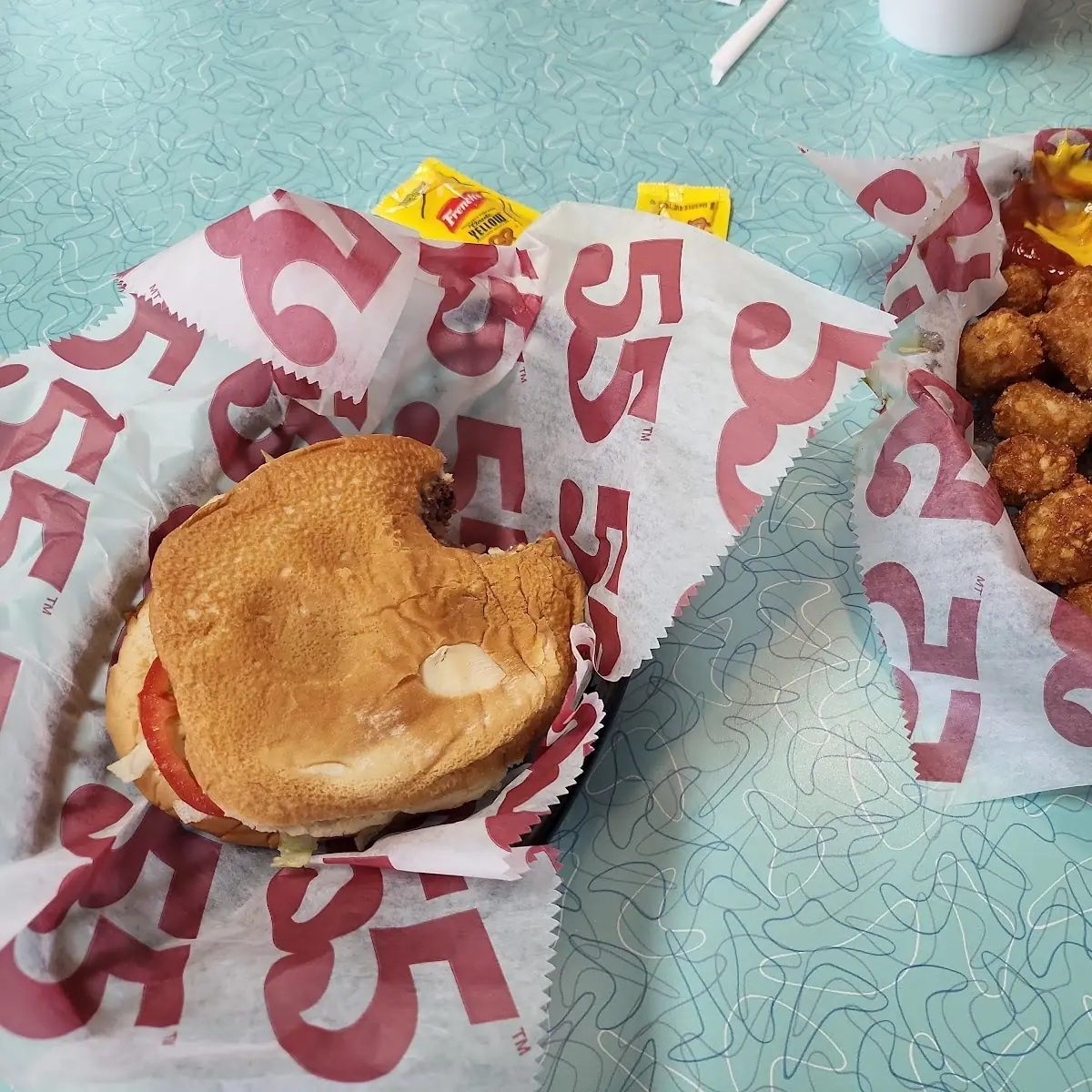 All American Burger - Andy's Size