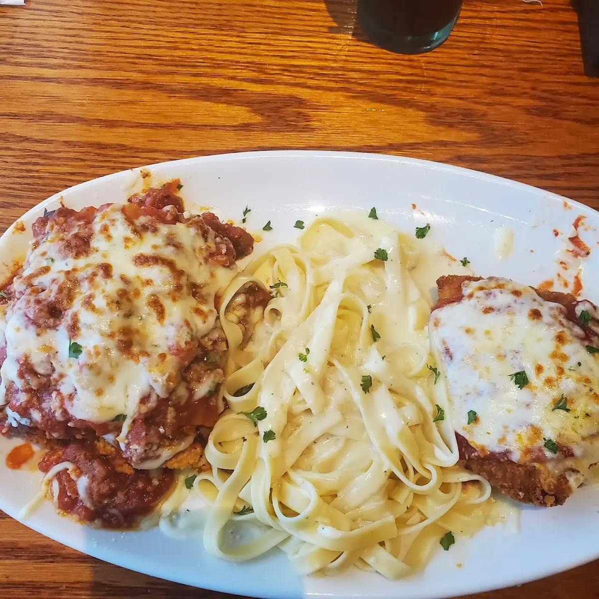 Melted Cheese Eggplant Parmesan Pasta