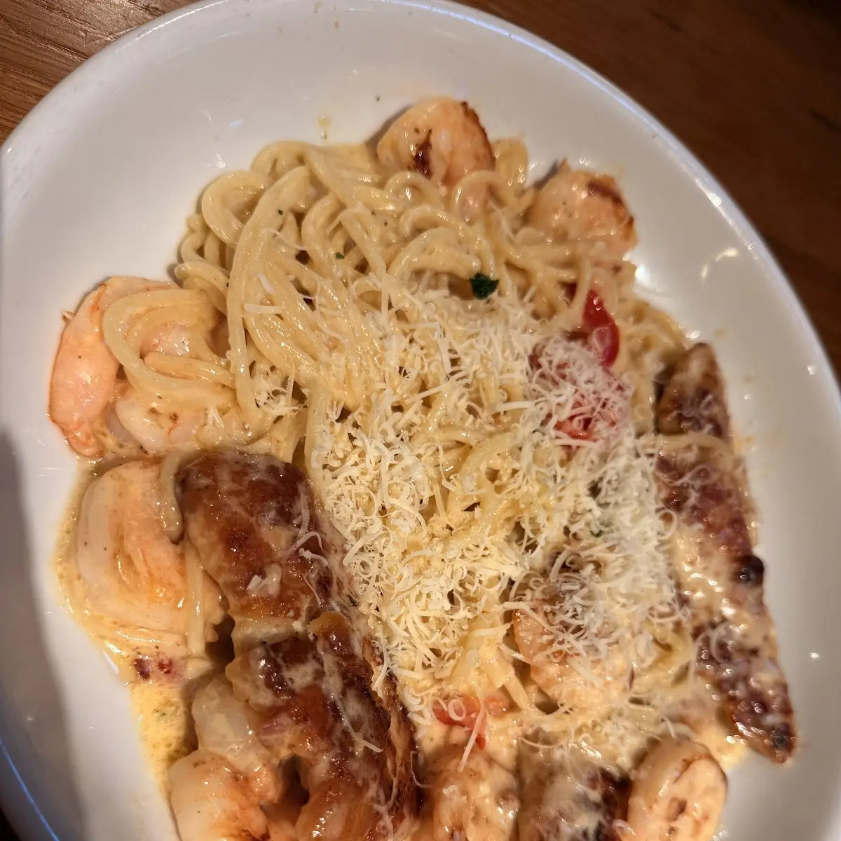 Shrimp N Chicken Alfredo