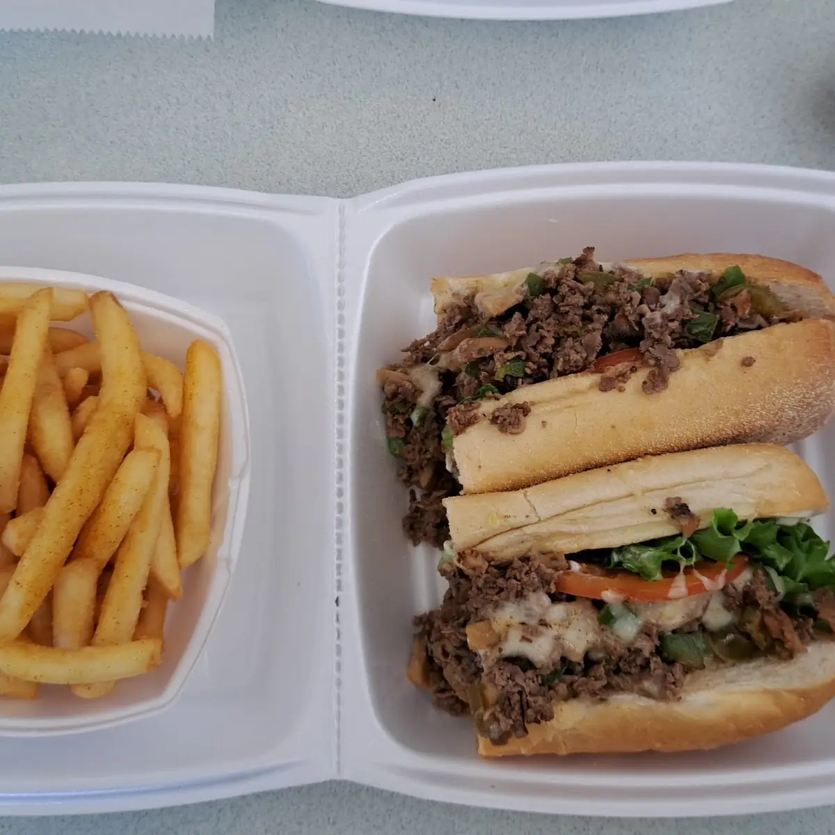 Philly Cheese Steak and Fries