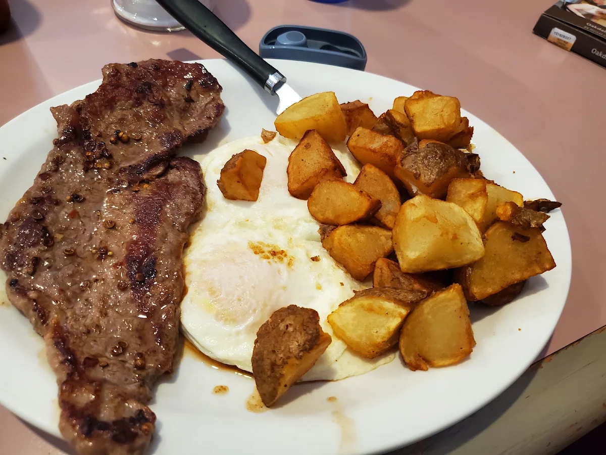 #9 Two Eggs with Bacon, Sausage, or Ham