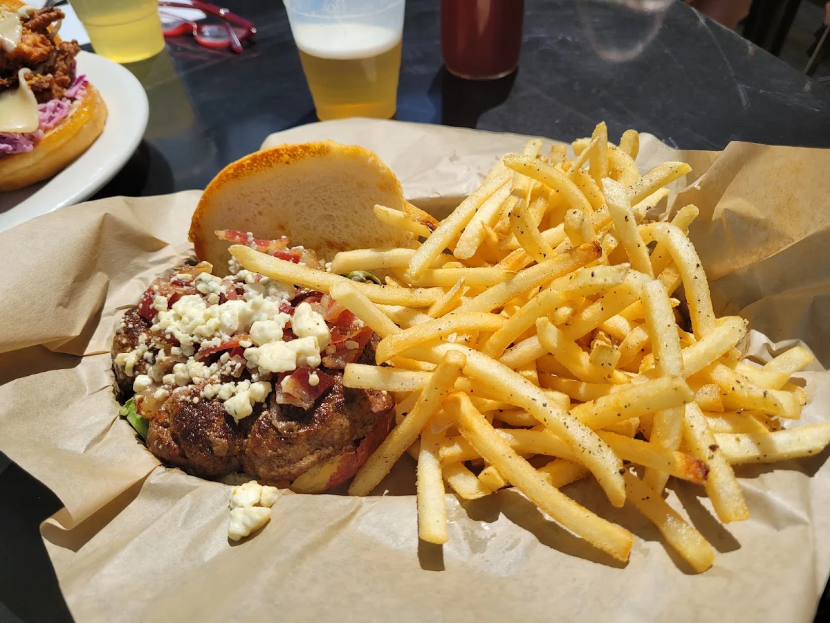 Black and Bleu Burger