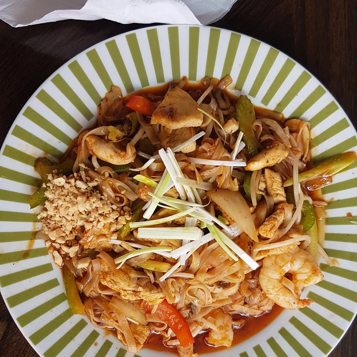 Stir Fried Pad Thai with Shrimp & Chicken, Pho Hut
