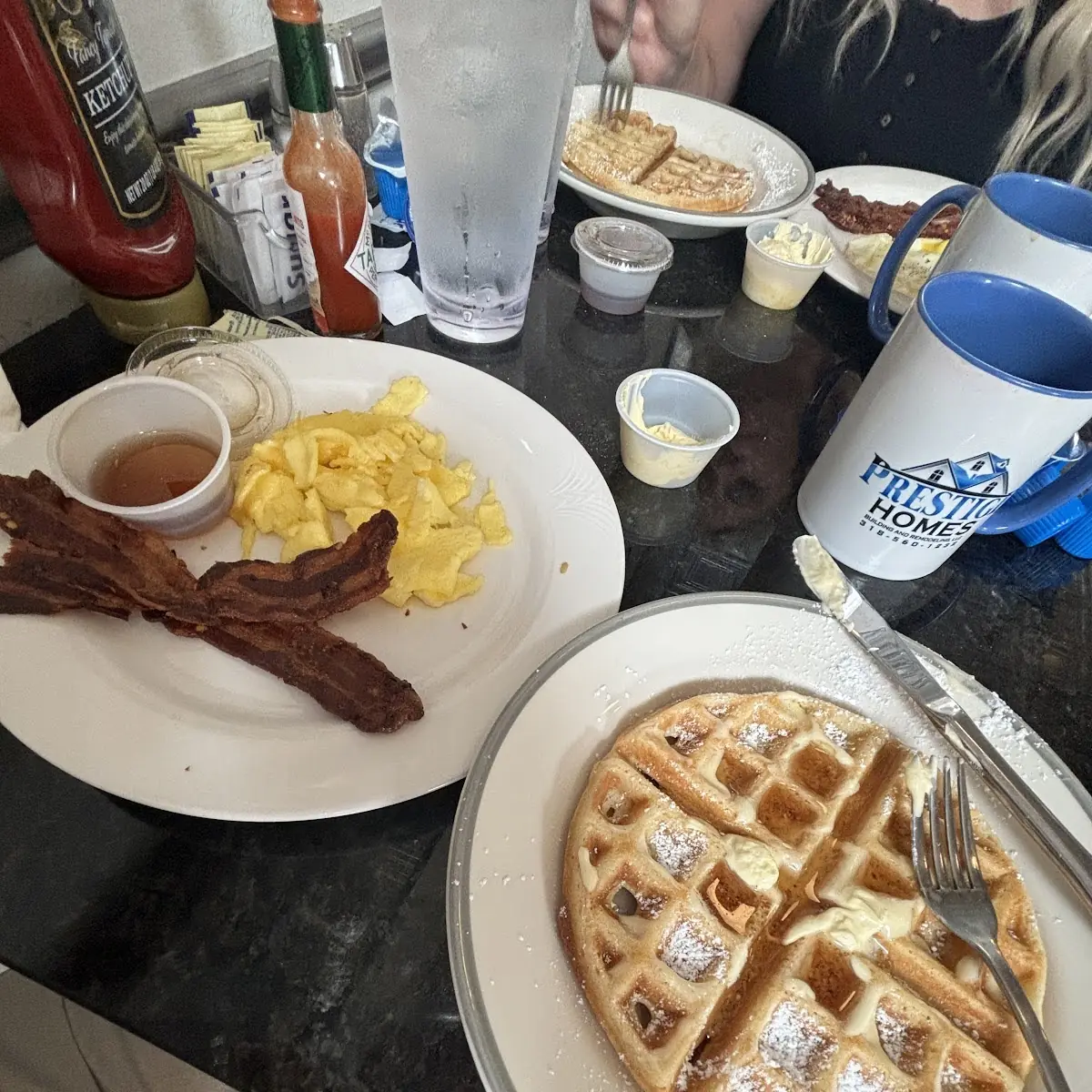 Big Breakfast with Waffle