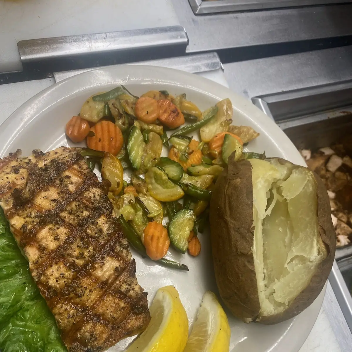 Grilled Salmon Dinner