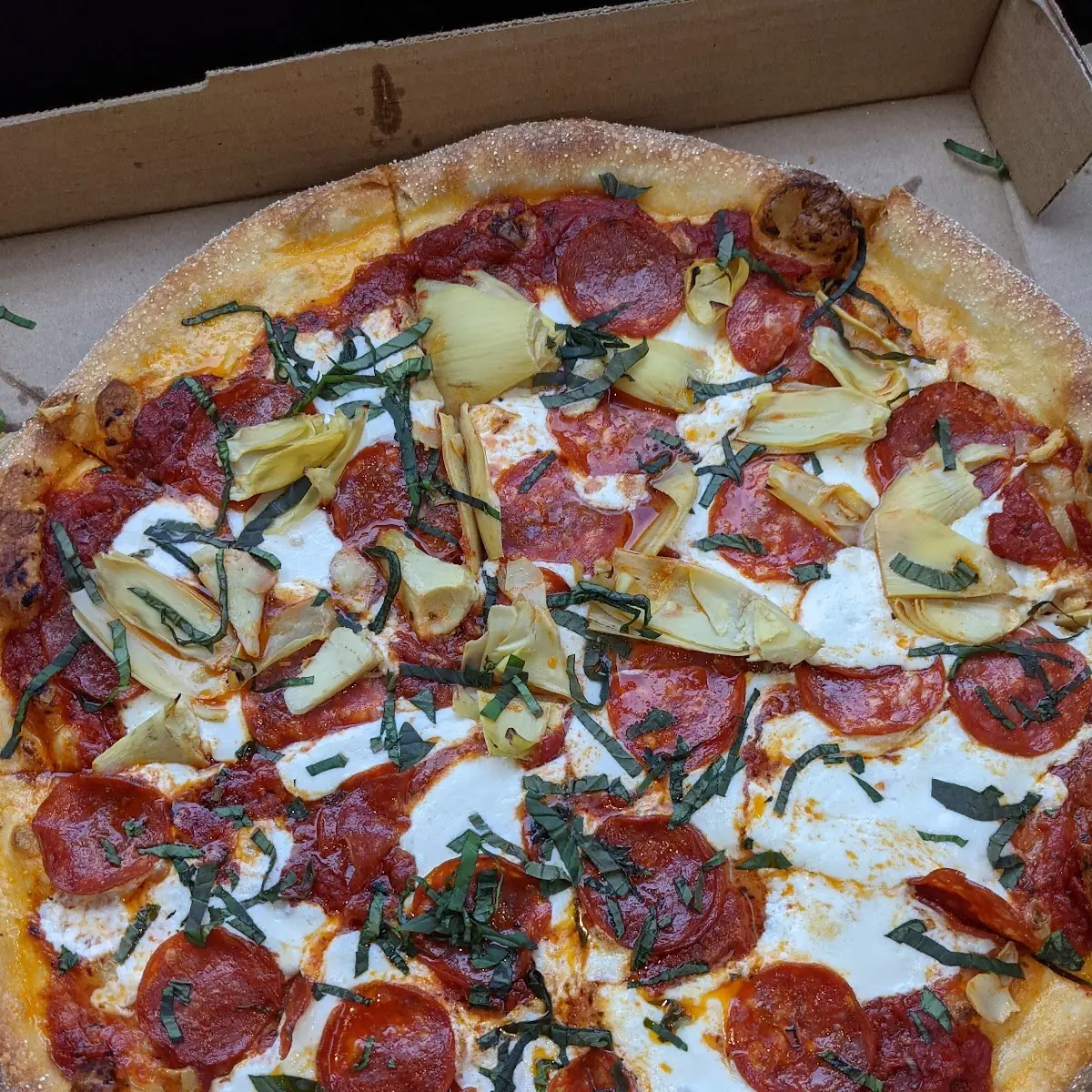 Pepperoni Pizza Old School Pizza Olympia Washington