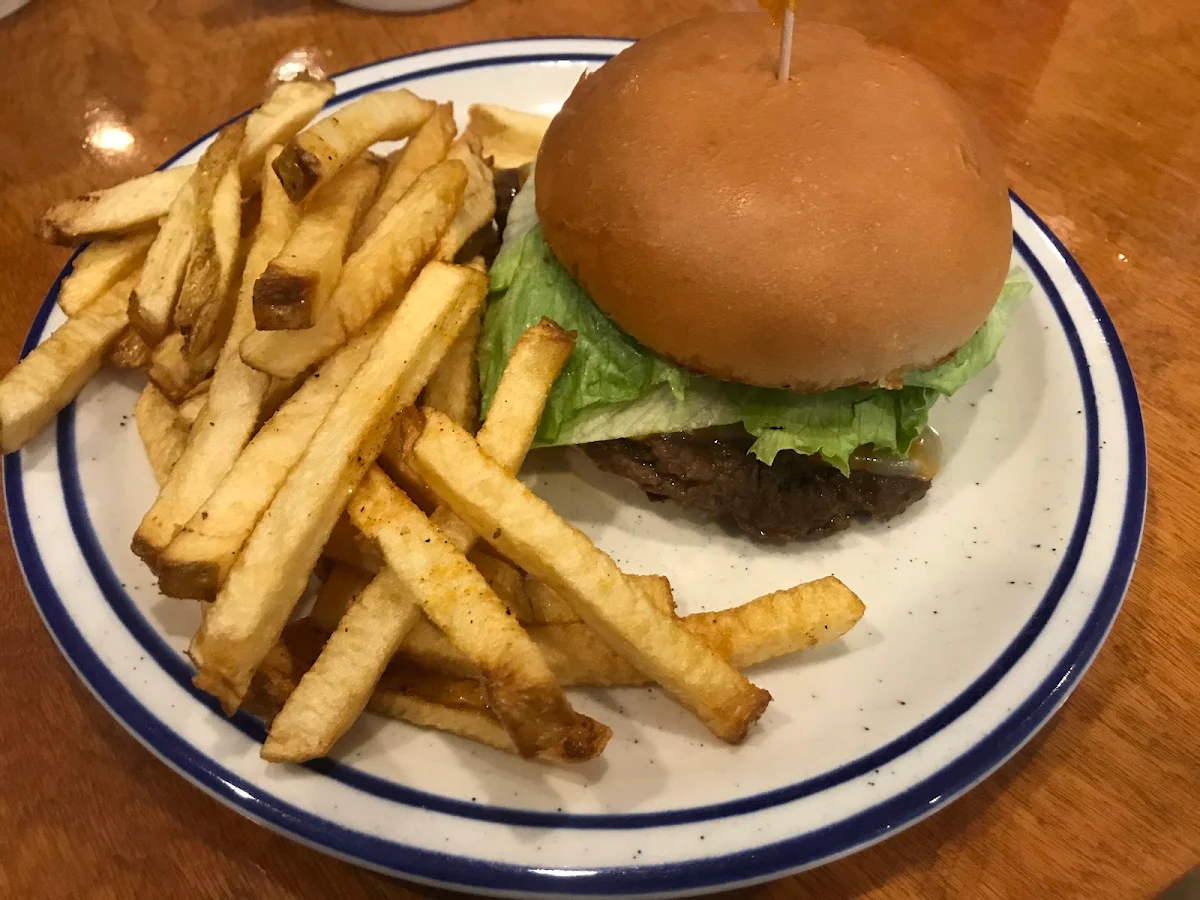 Burger and Fries, Brown Bag Bistro & Catering