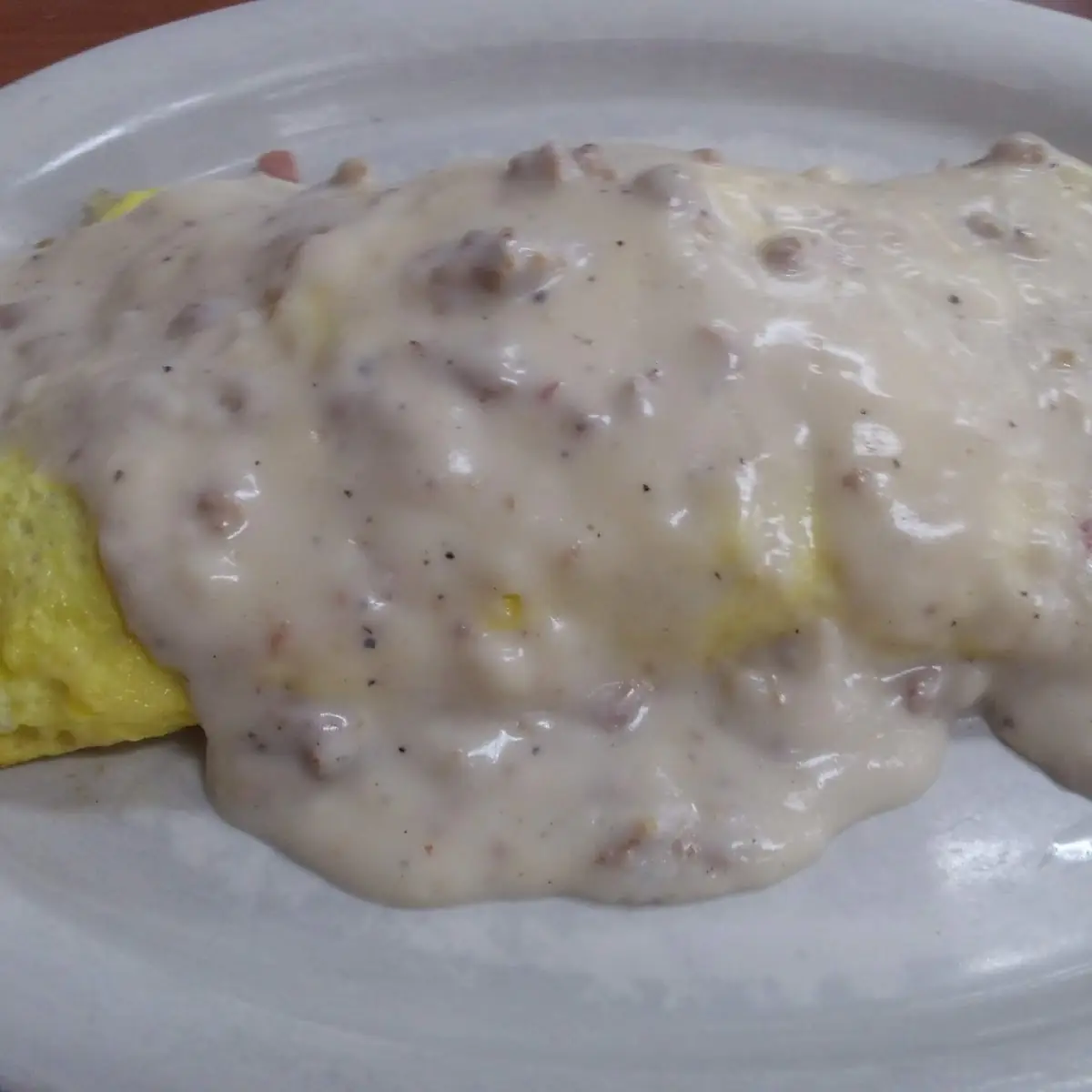 Western Omelette Sausage Gravy