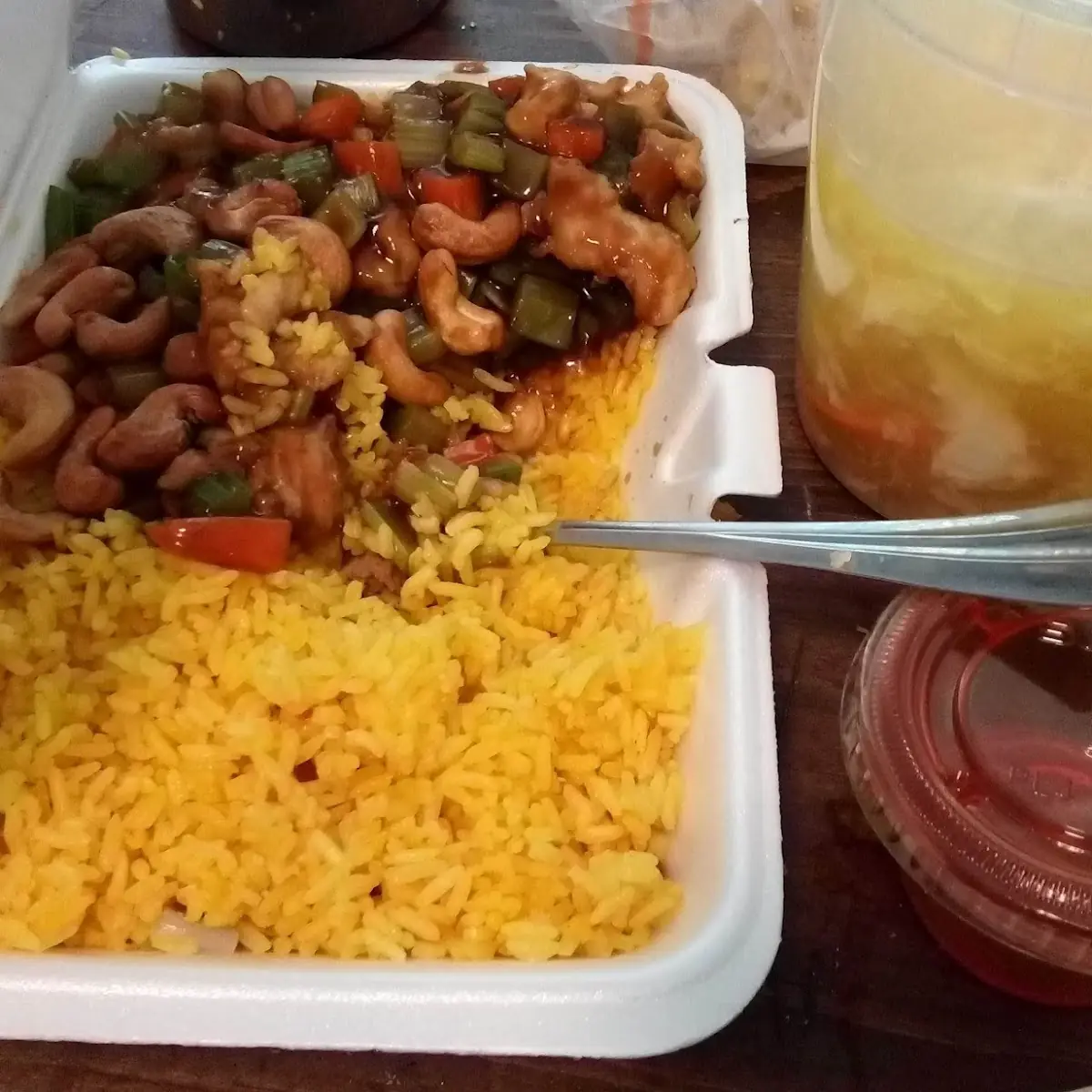 Fried Rice and Cashew Chicken