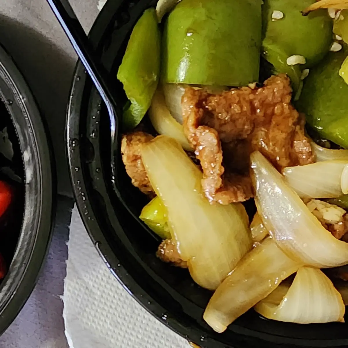 Pepper Steak with Onion and Spare Rib Tips