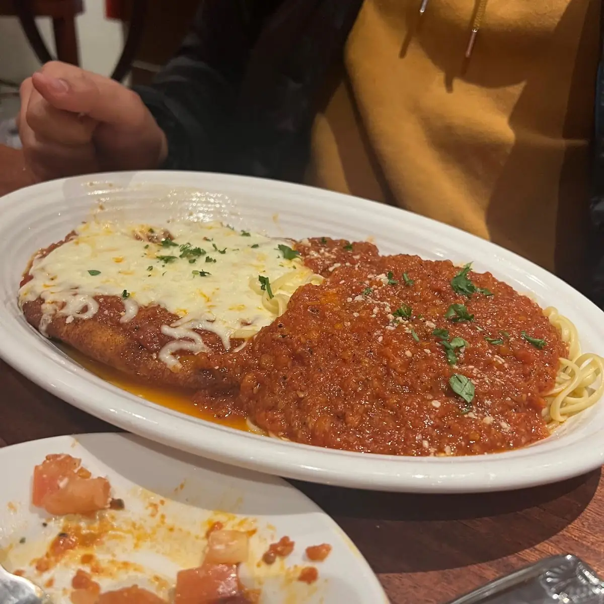 Veal Parmesan with Pasta
