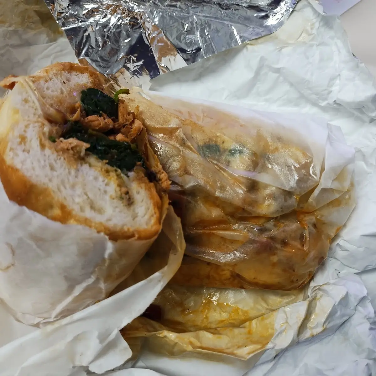 Salmon Philly Sandwich