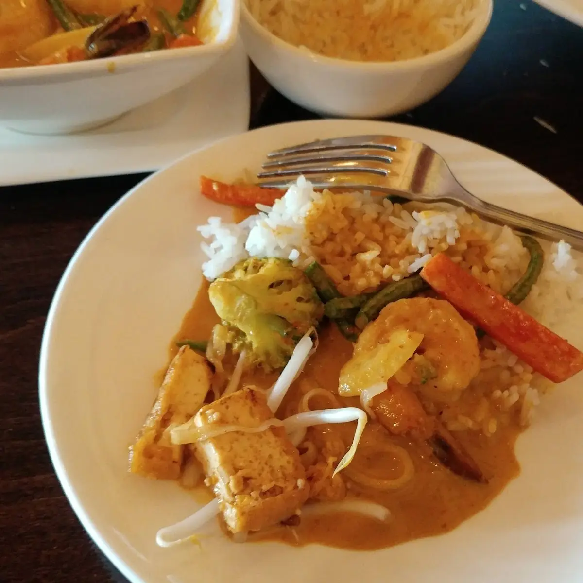 Yellow Curry w Shrimp