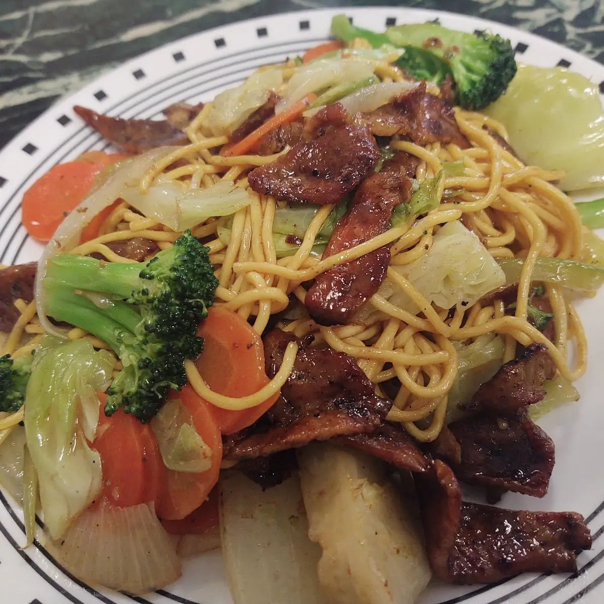 BBQ Pork Yakisoba Noodles