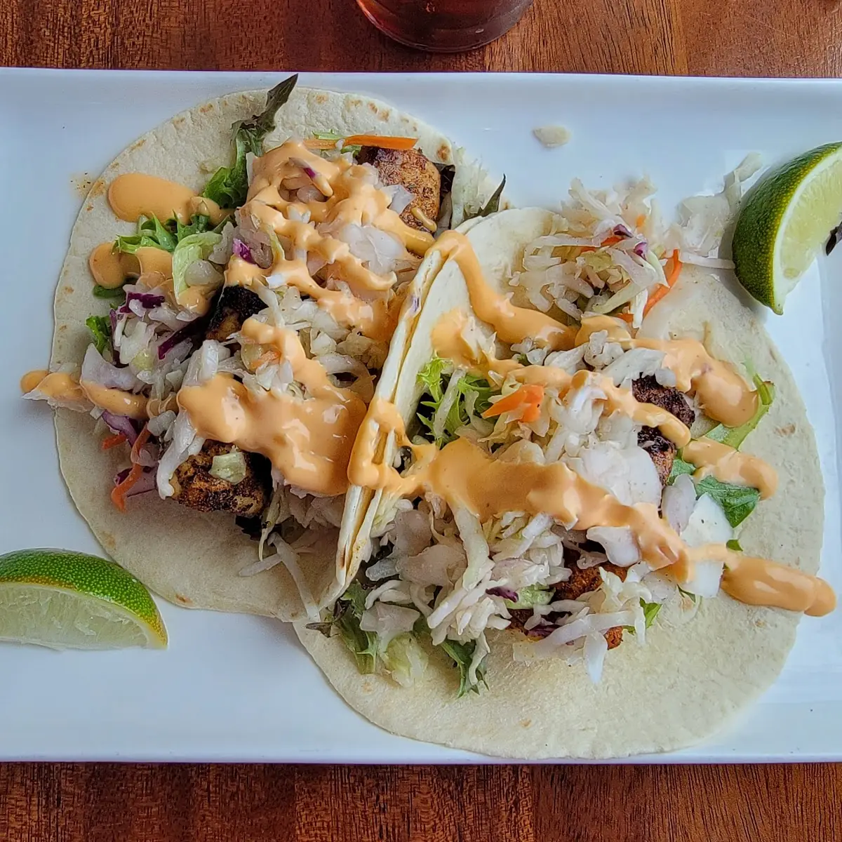 Aqua's Fish or Shrimp Tacos