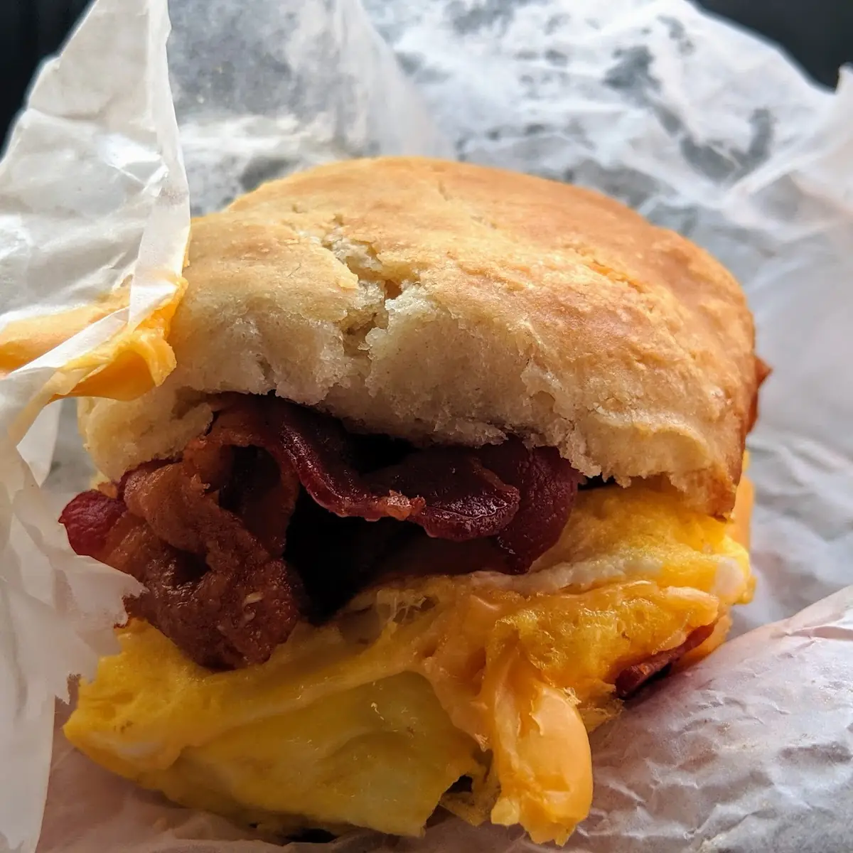 Bacon Egg and Cheese Biscuit