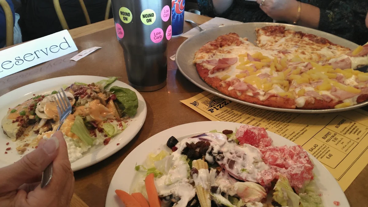 Salad Bar and Pizza
