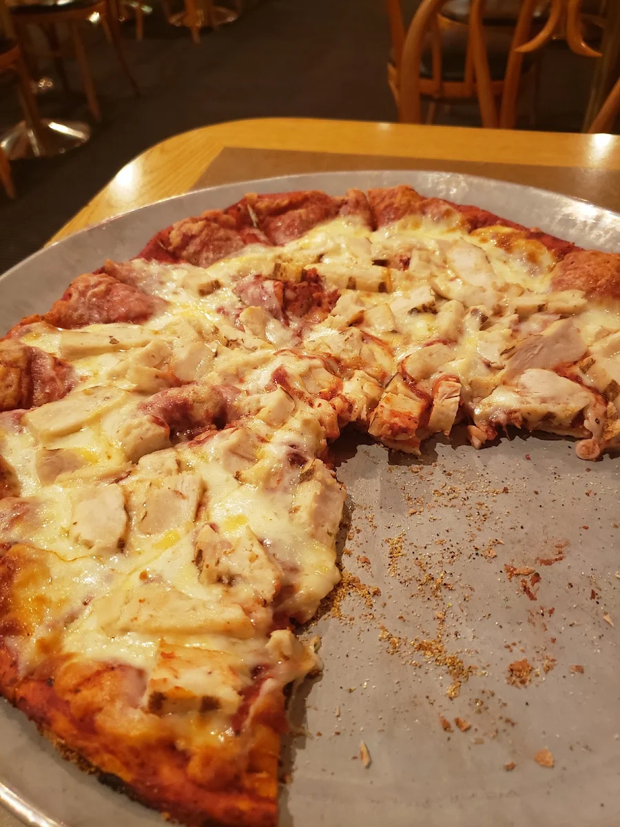 Their New Garlic Chicken Pizza
