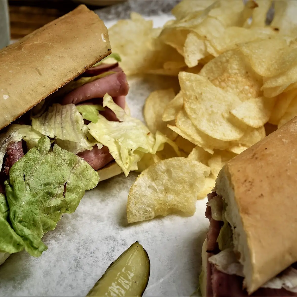 Ham & Cheese PO' Boy Sandwich