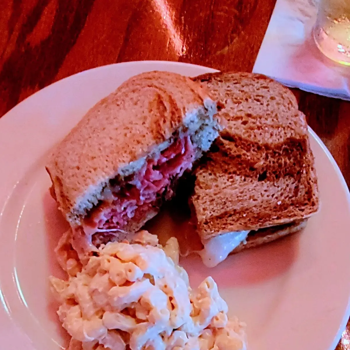 Corned Beef and Swiss on Marbled Rye