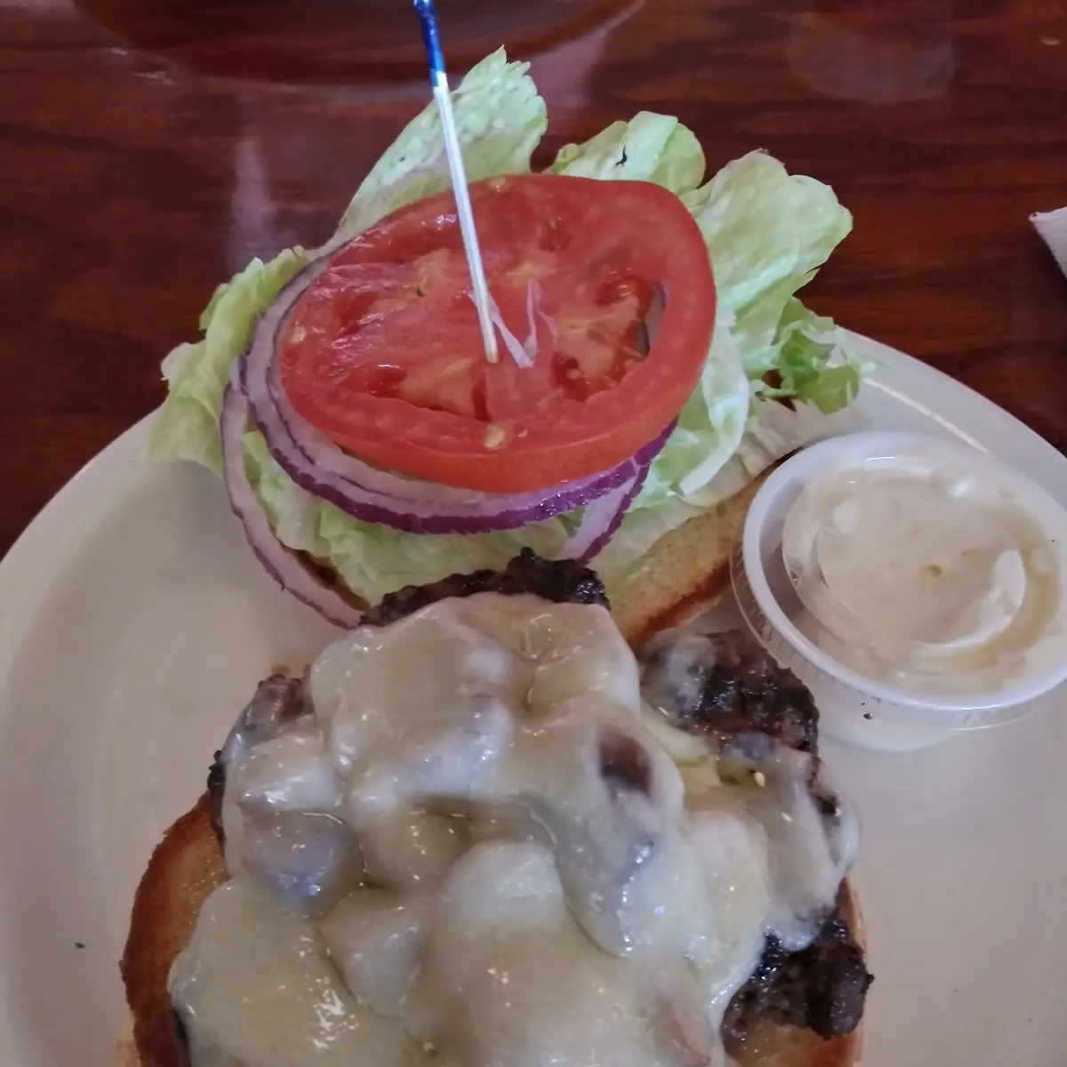 Mushroom Swiss Burger