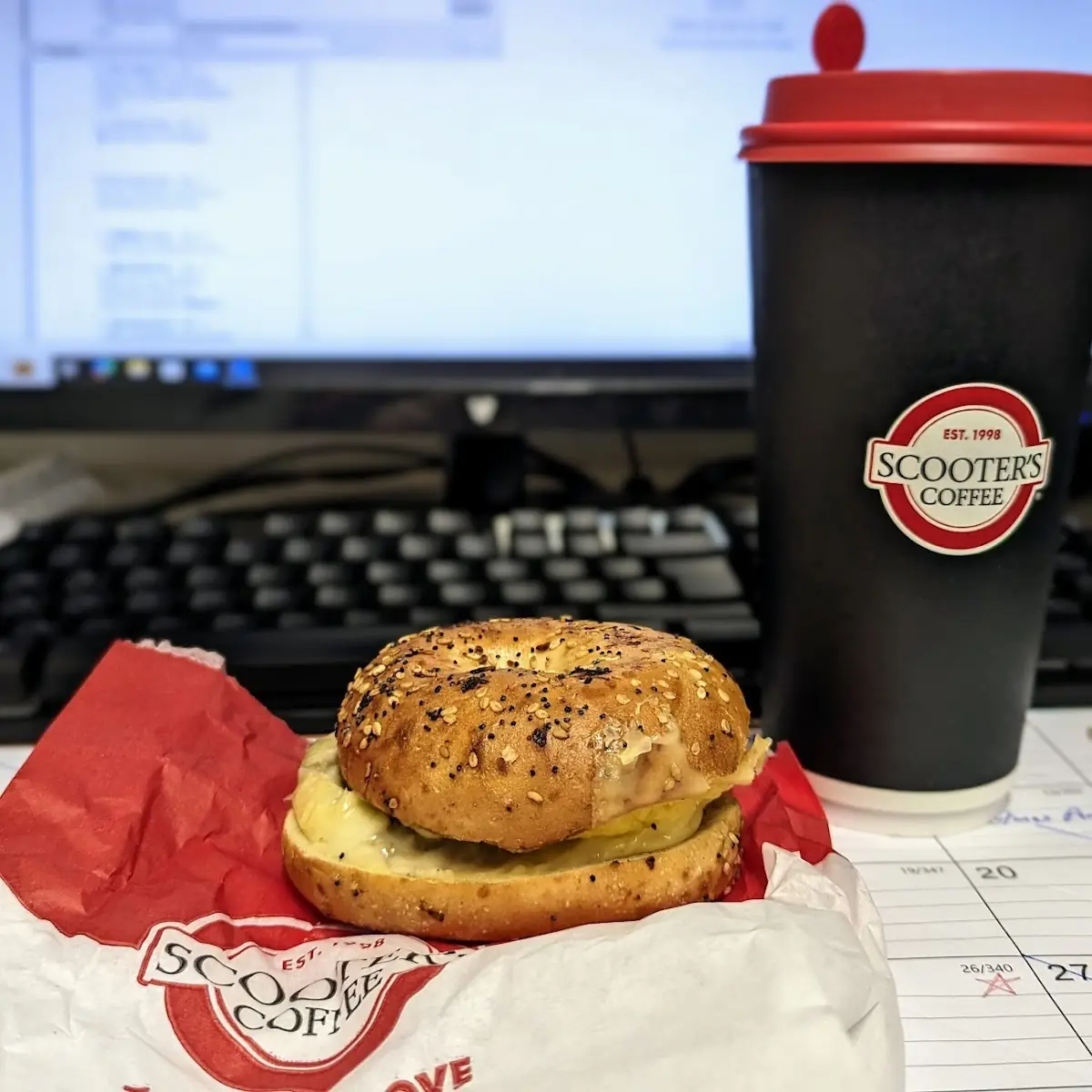 Everything Bagel Breakfast Sandwich