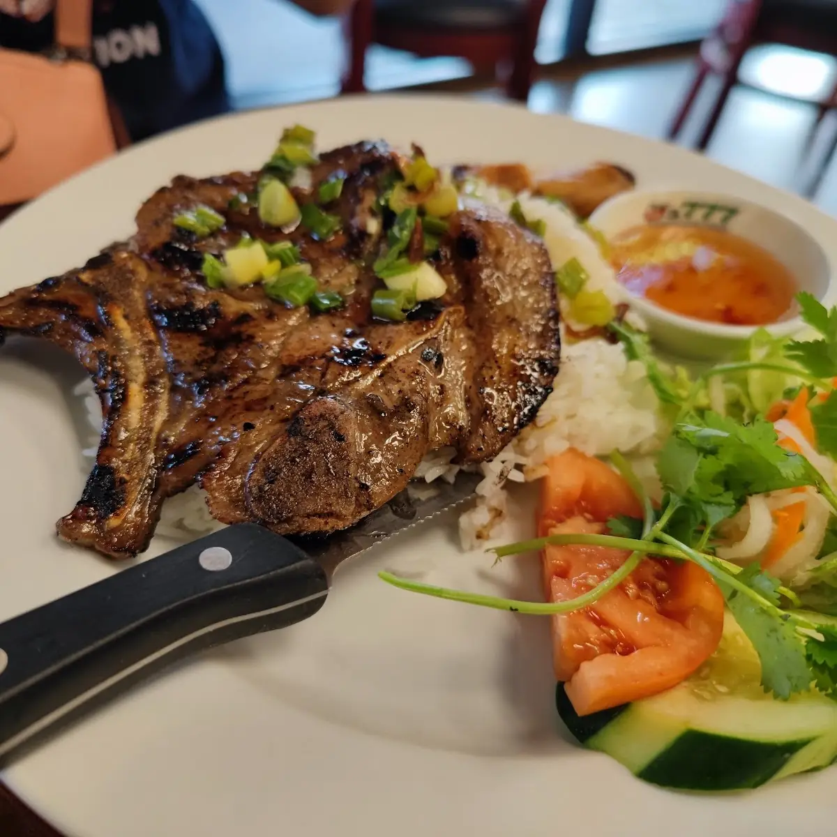 Grilled Pork Chop & Egg Rice