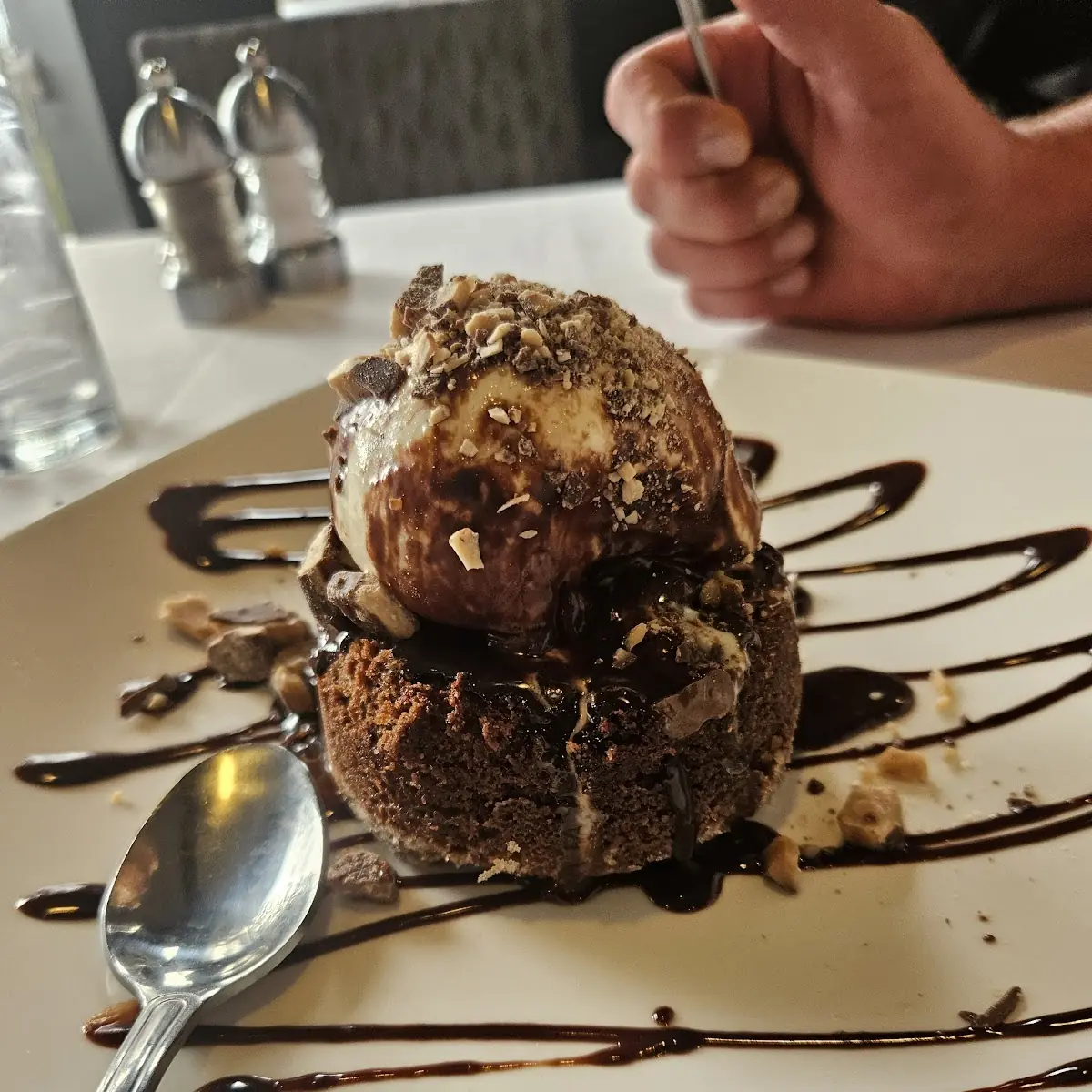Hot Chocolate Lava Cake with Ice Cream
