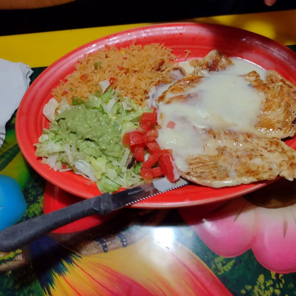 Chicken Enchilada Rice and Beans