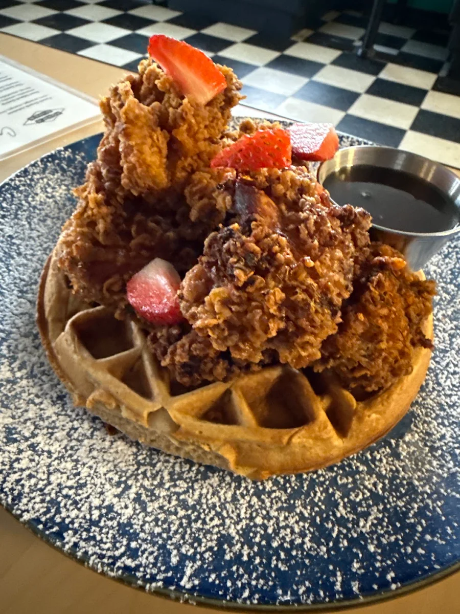 Waffles with Maple Syrup