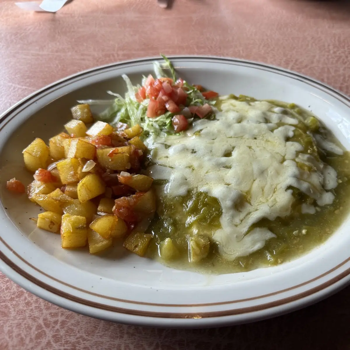 3 Egg Omelette with Green Chile