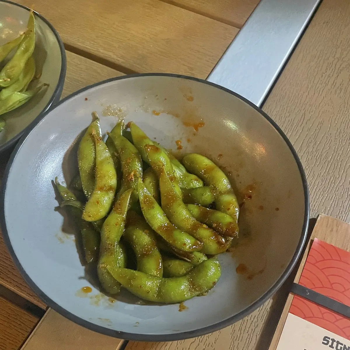 Spicy Garlic Sauce Edamame