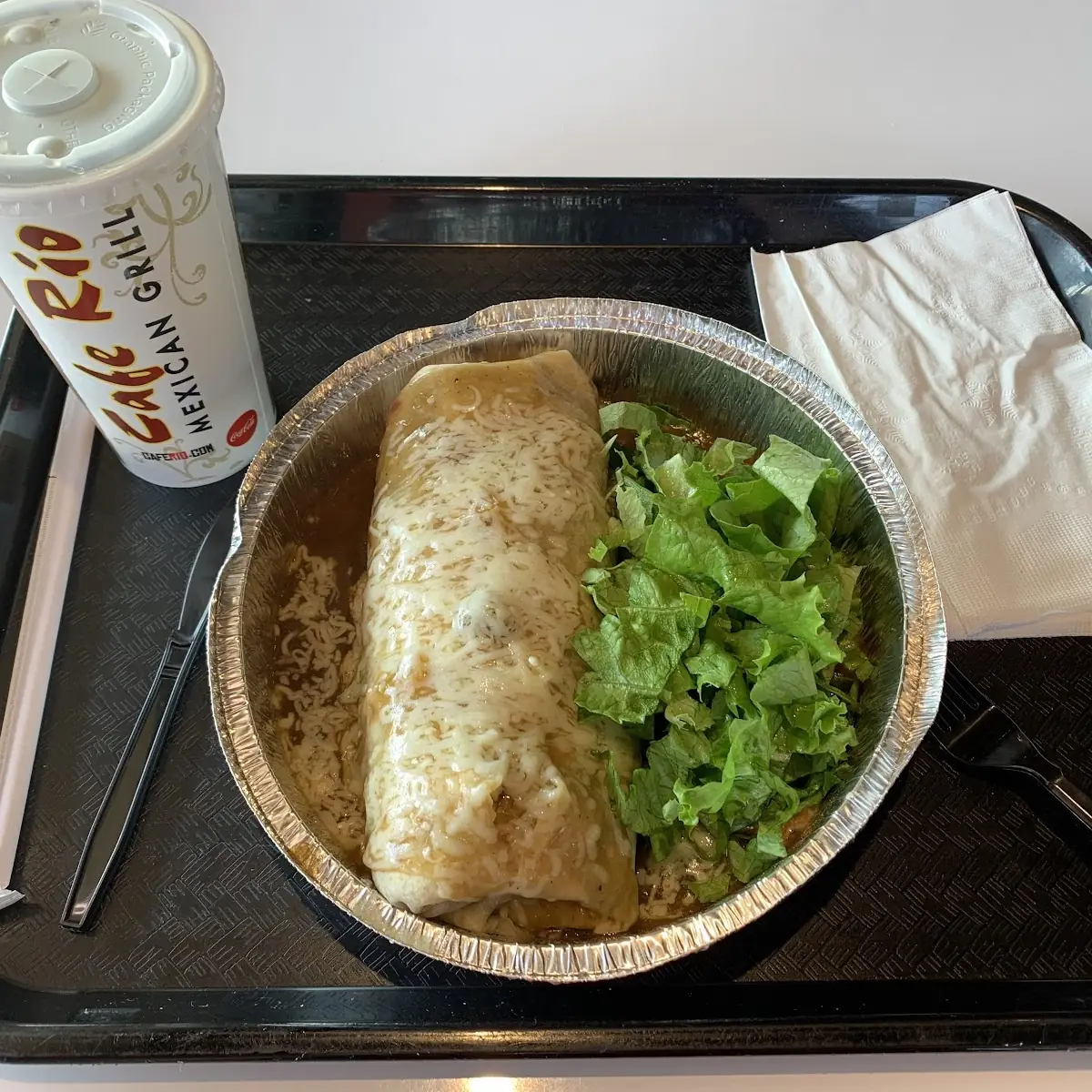 Chicken Burrito Enchilada Plate