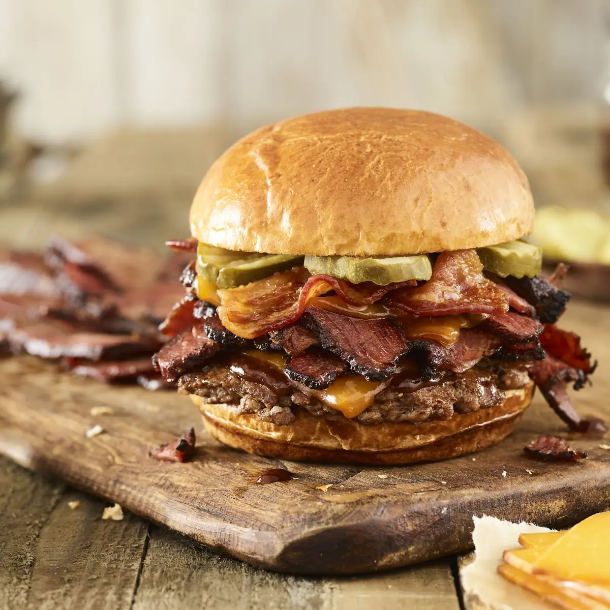Crispy BBQ Bacon Cheddar Sandwich