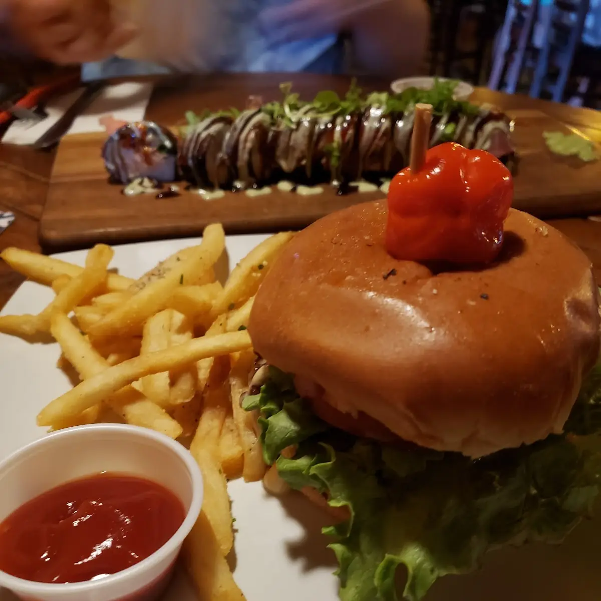 Billionaire Burger and Truffle Fries