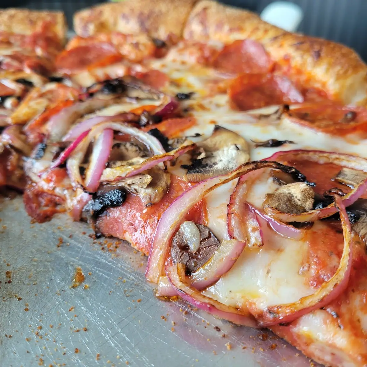 Pepperoni and Mushroom Pizza