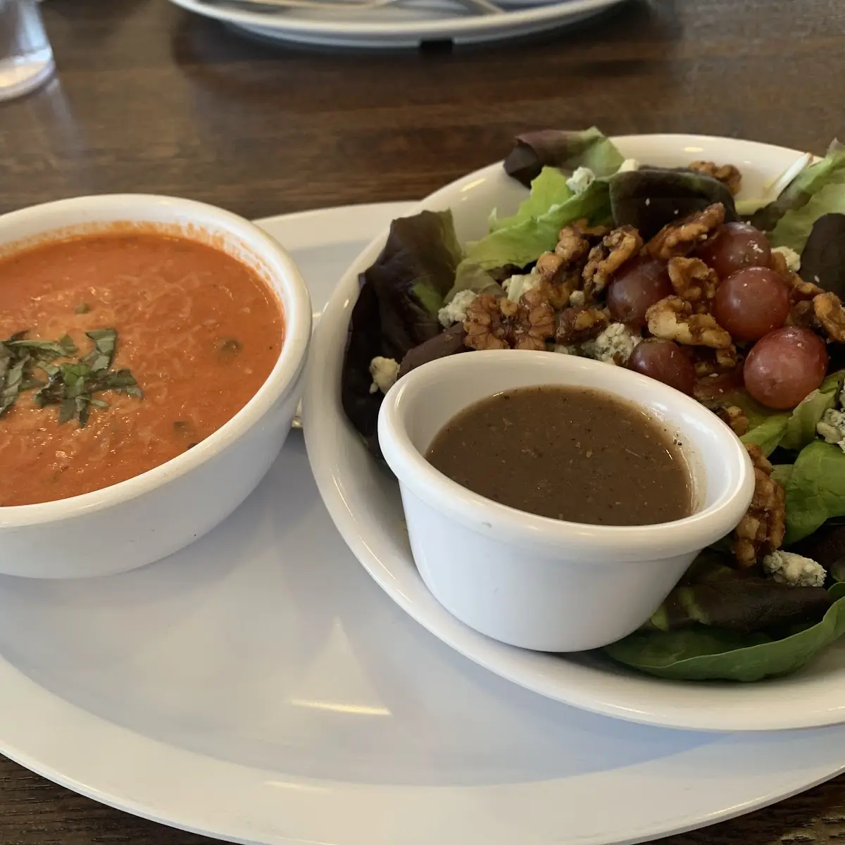 Tomato Soup and Salad