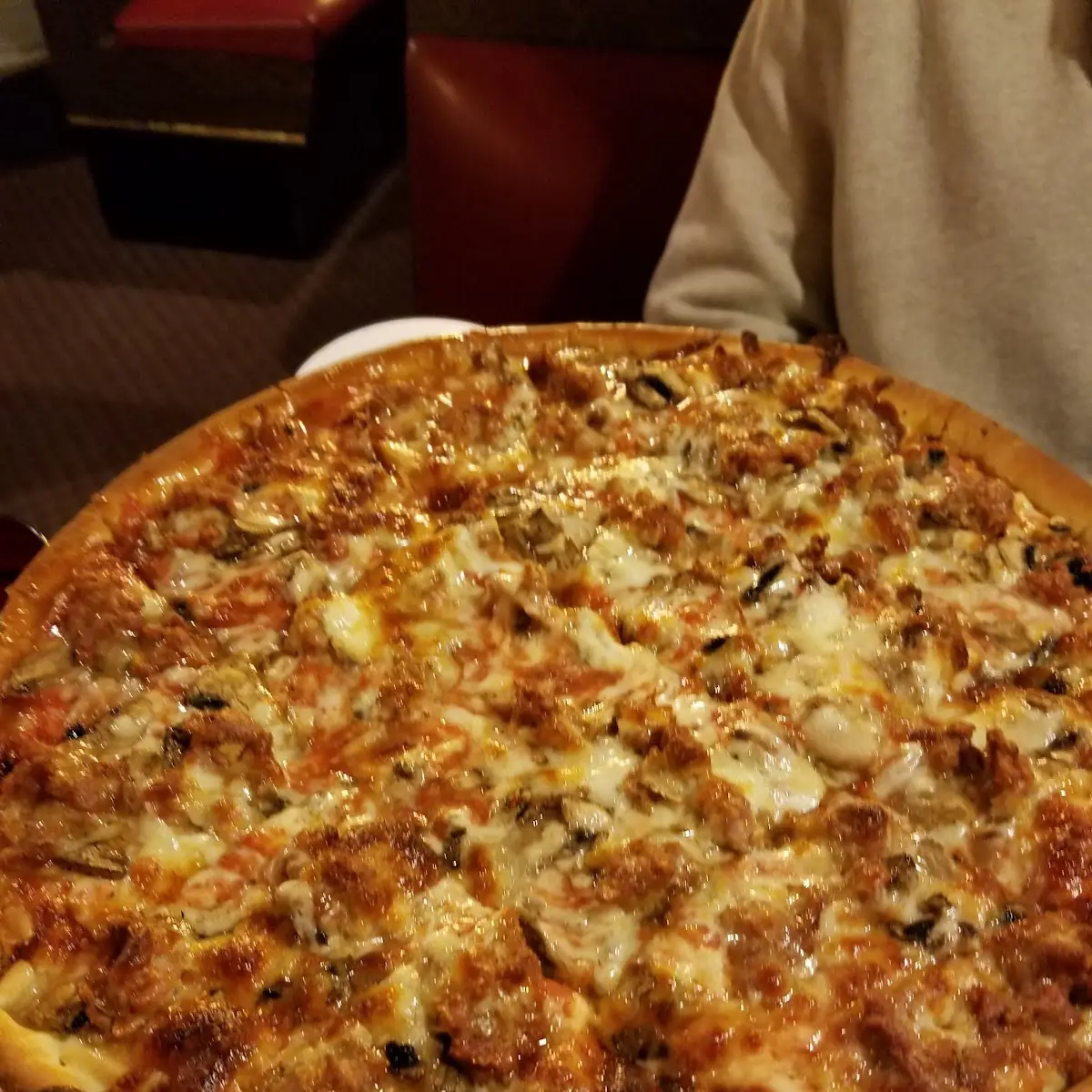 Sausage and Mushroom Pizza
