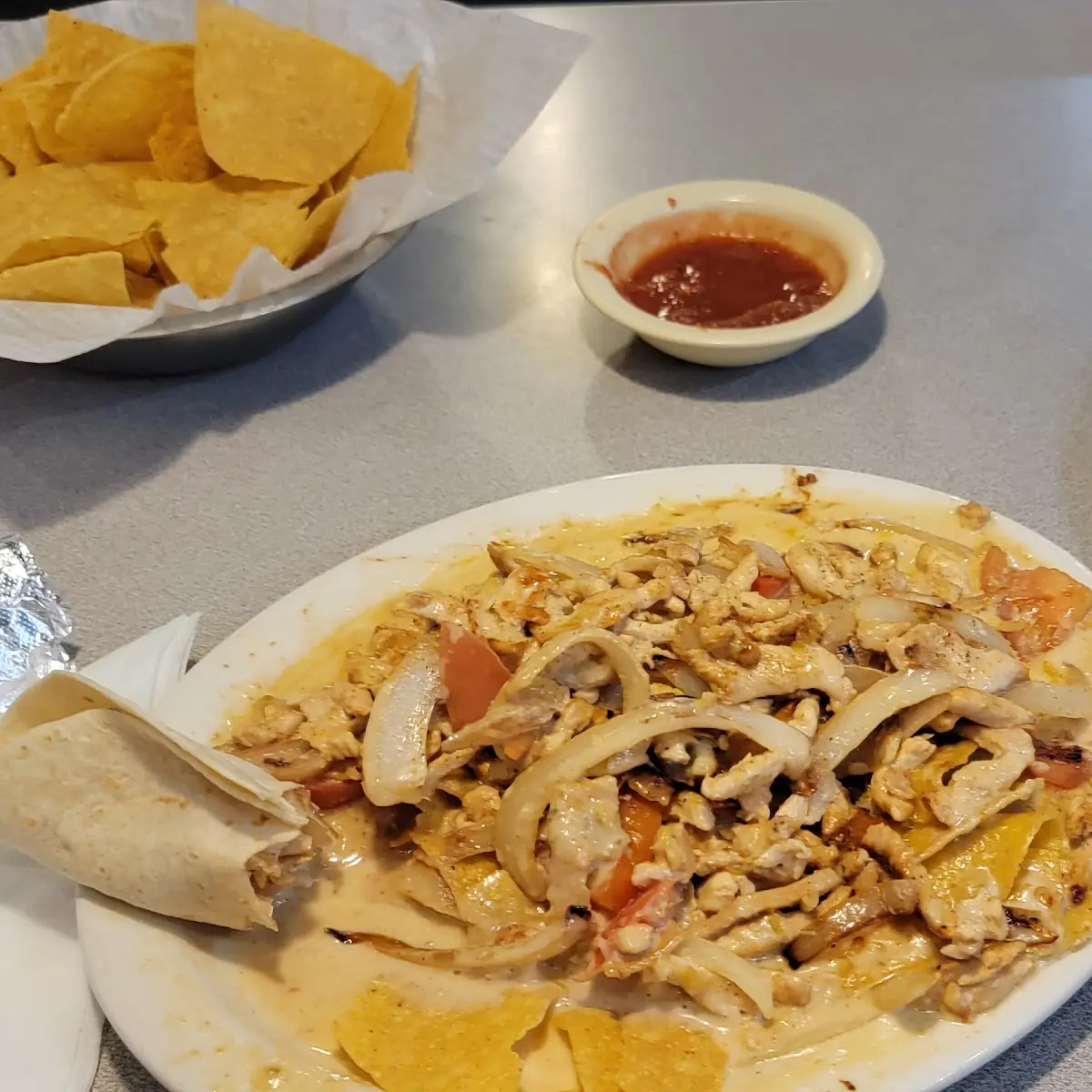 Fajita Chicken Nachos