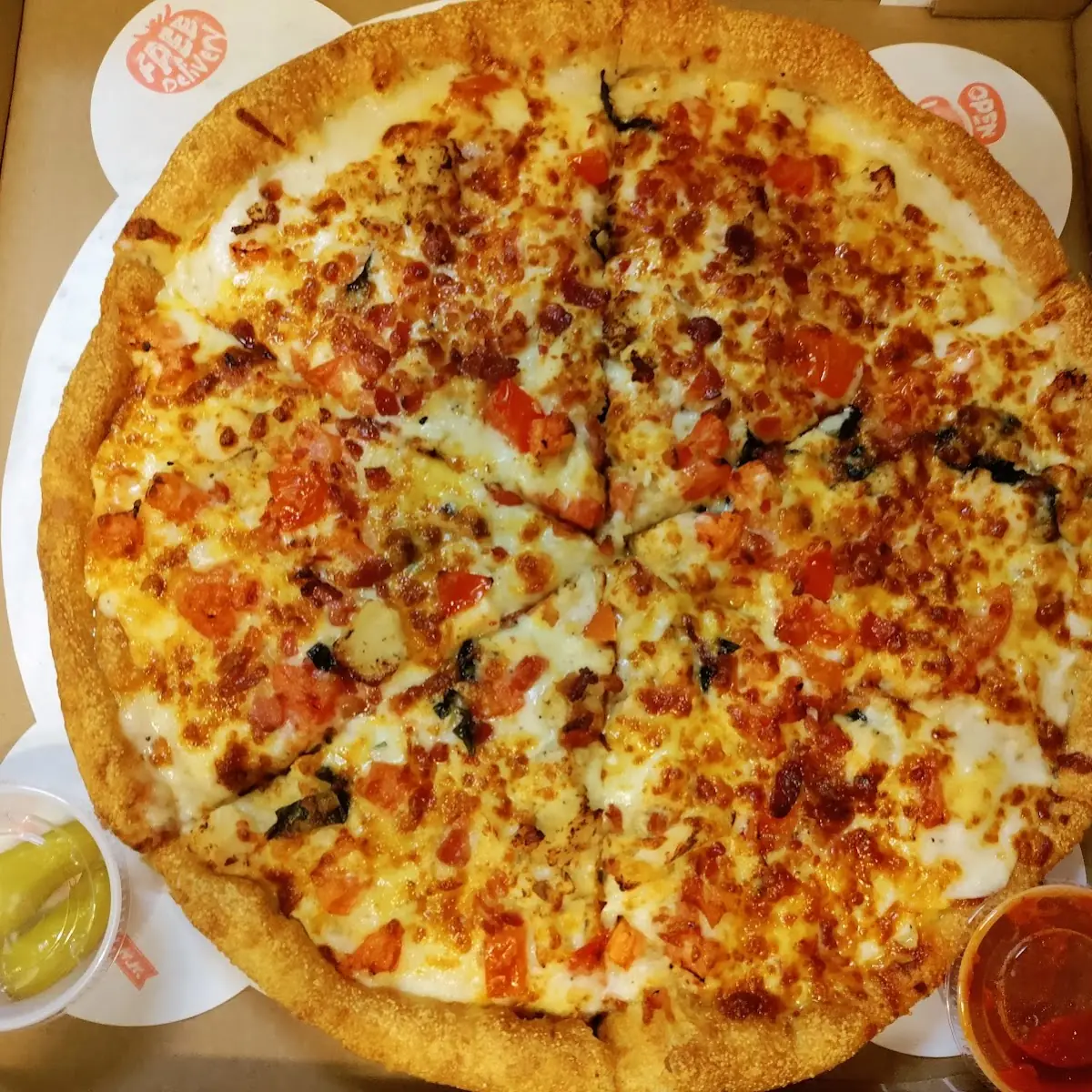 Buffalo Chicken Pizza Calzone