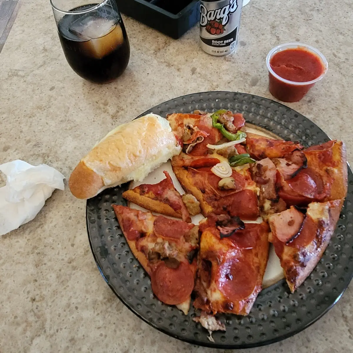 Meat Lovers and Supreme Pizza
