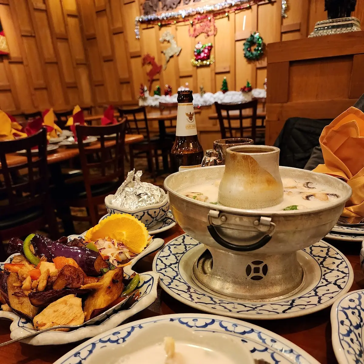 Tom Kha Soup and Eggplant