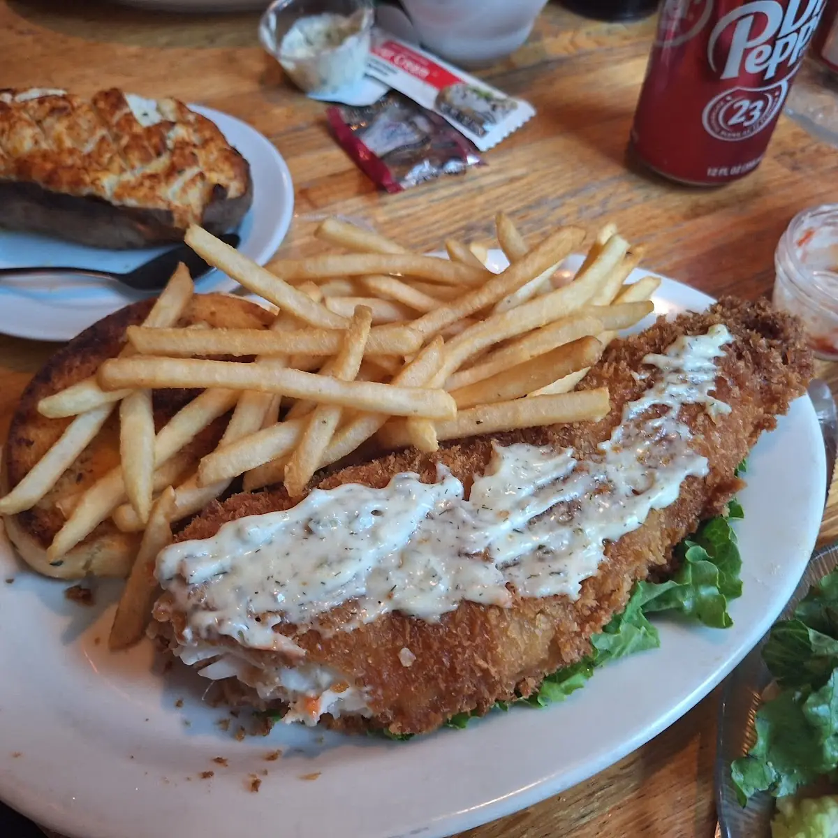 Walleye with Baked Potato