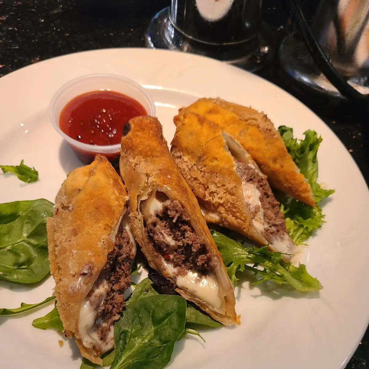 Cheese Steak Egg Rolls