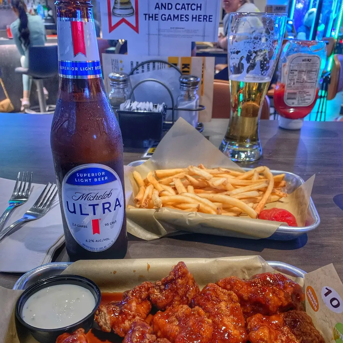 Buffalo Wings and Fries