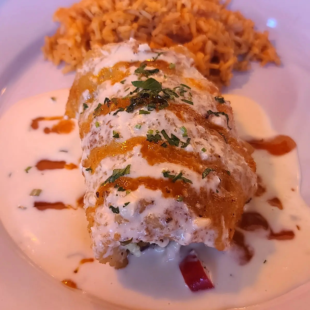 Crab Stuffed Calamari Steak
